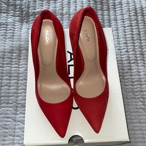 Size 8 Red aldo heels cassedy-63